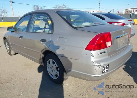 2001 Honda Civic Lx from USA, damaged, VIN 2HGES16581H527856